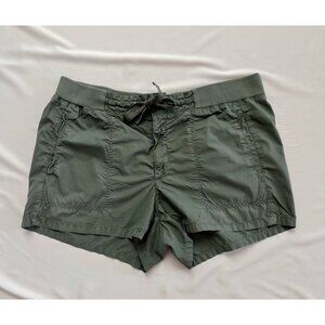 Lou & Grey Olive Green Womens Shorts With Drawstring & Pockets. Size L